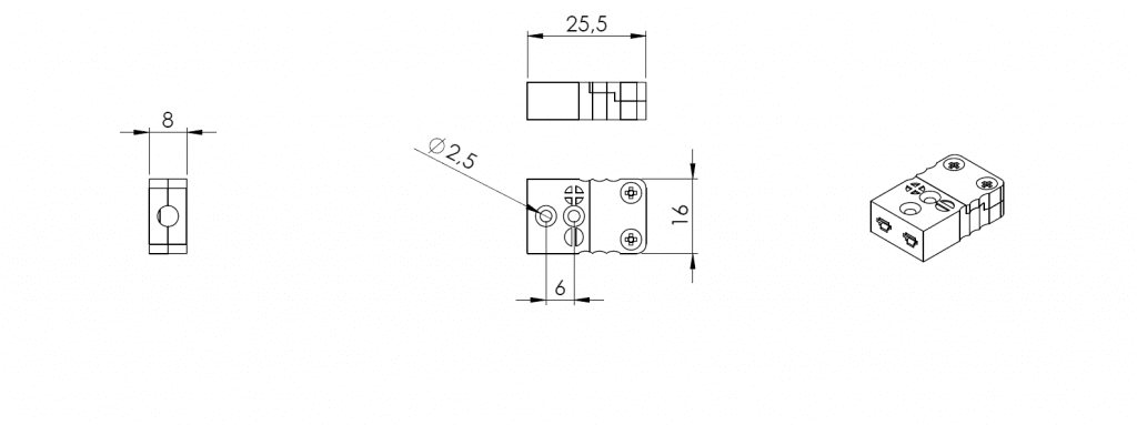 Miniatur Thermostecker Kupplung
